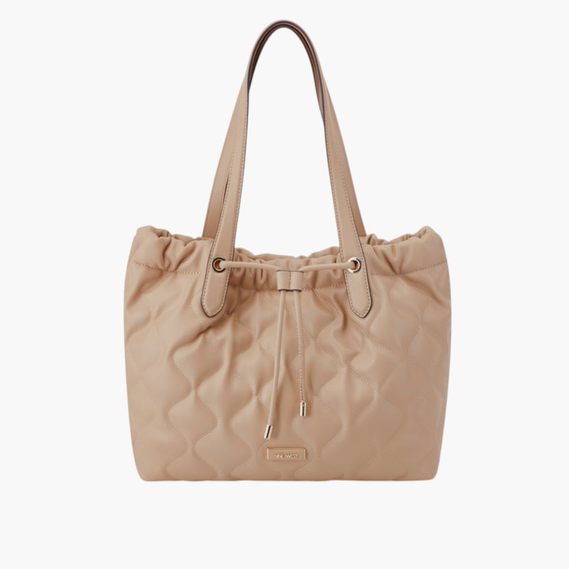 NINE WEST Quilted Tote Bag in Beige for Women - Image 1